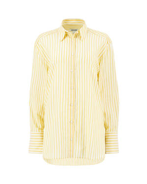 marksandspencer_JAEGER SS23_bavlnena kosile boyfriend strihu s prouzkem_zluta_3499Kc.jpg